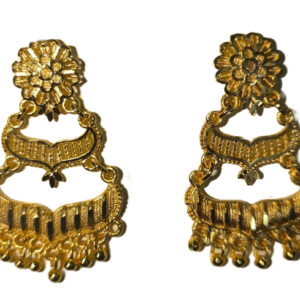 Ornate 3-step dangler earrings