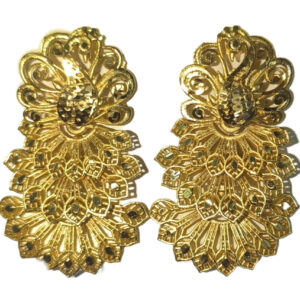 Majestic peacock motif  stunning earrings