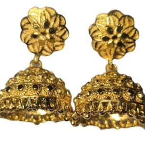 Floral stud top classic jhumka