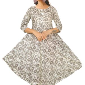 Soft, pastel tones with delicate floral prints Kurti