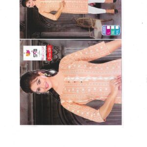 Elegant peach-colored kurti