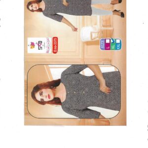 A classic black and white kurti