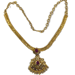 Broad gold chain  elegant necklace