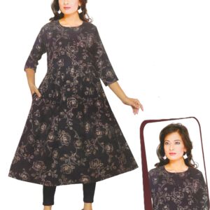Graceful Flared Purple Kurti