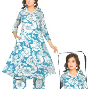 Blue Flowery Beautiful Co-Ords