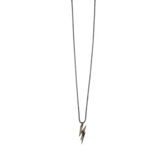 Sleek lightning bolt pendant Stainless Steel Chain