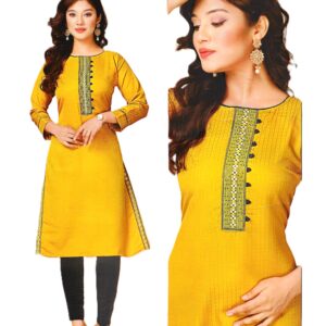 Stylish Yellow Kurti