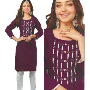 Elegant deep maroon kurti