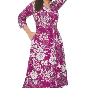 Stunning purple floral kurti set