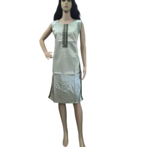 Light Green Sleeveless Kurti - AZE-D-2617-L