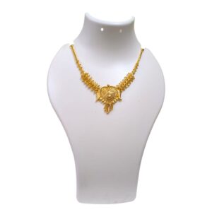 Large Heart Shaped Pendant Gold Necklace