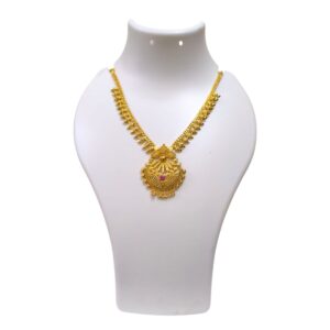 Temple-Inspired form Grand Pendant Necklace